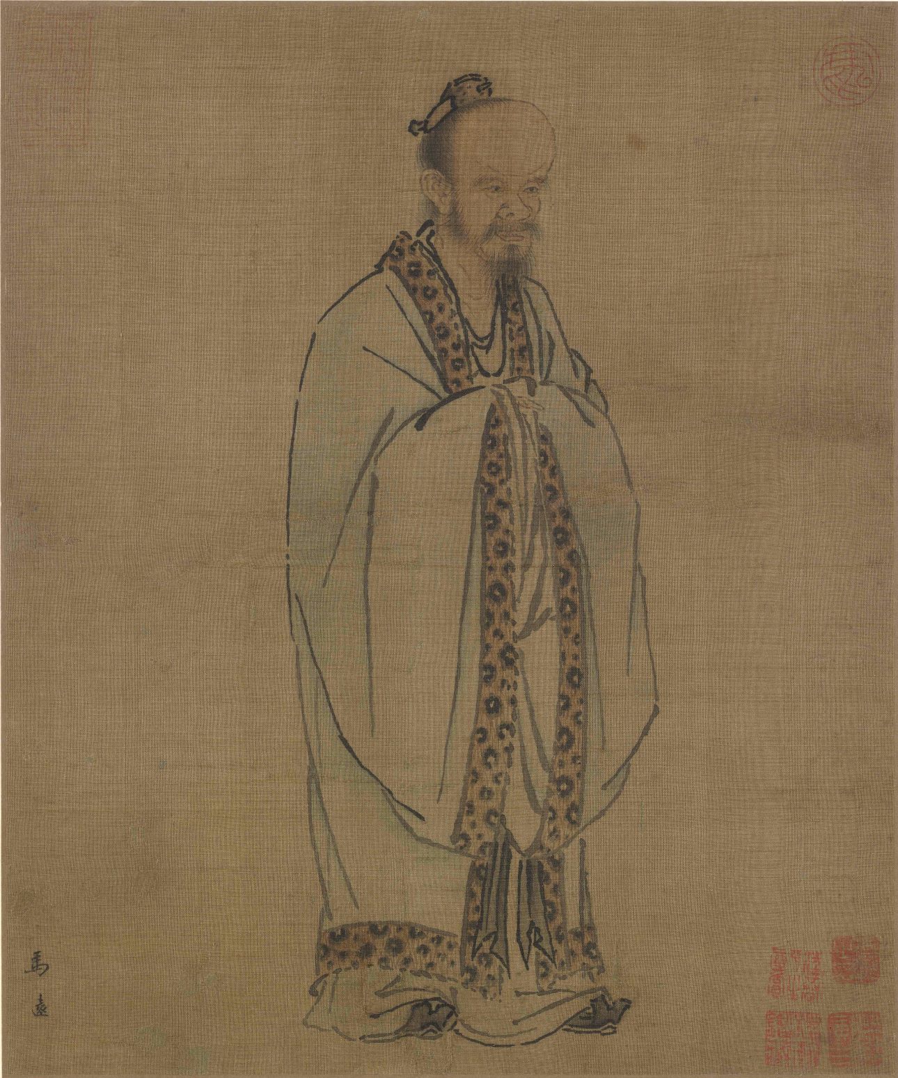 Confucius — Song dynasty (960-1279) painting by Ma Yuan