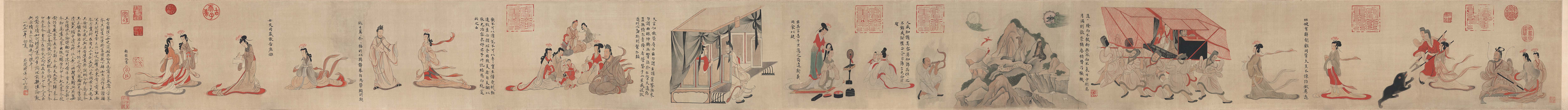 Admonitions Scroll (copy) — Qing dynasty (1644-1911), Republic (1912-1949) painting by Yu Fei&rsquo;an