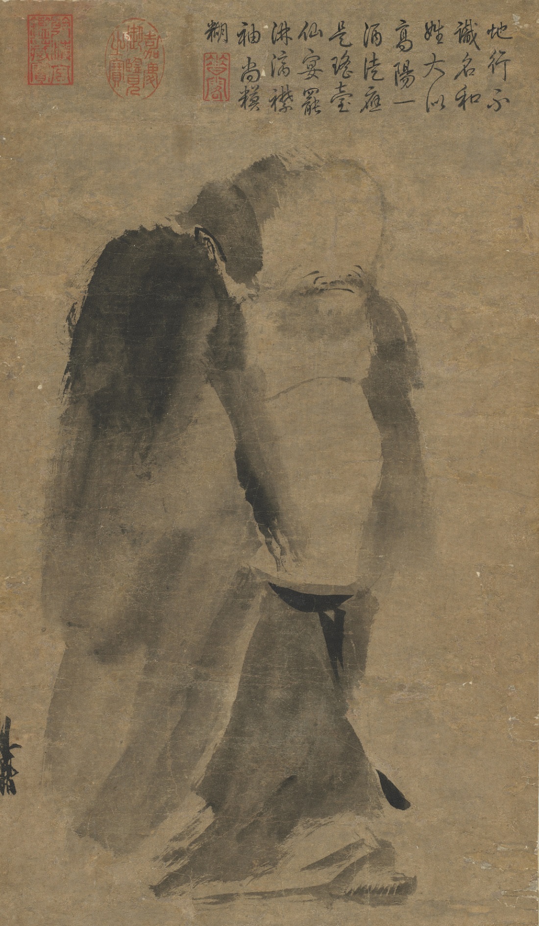 Splashed ink Xian — Song dynasty (960-1279) painting by Liang Kai