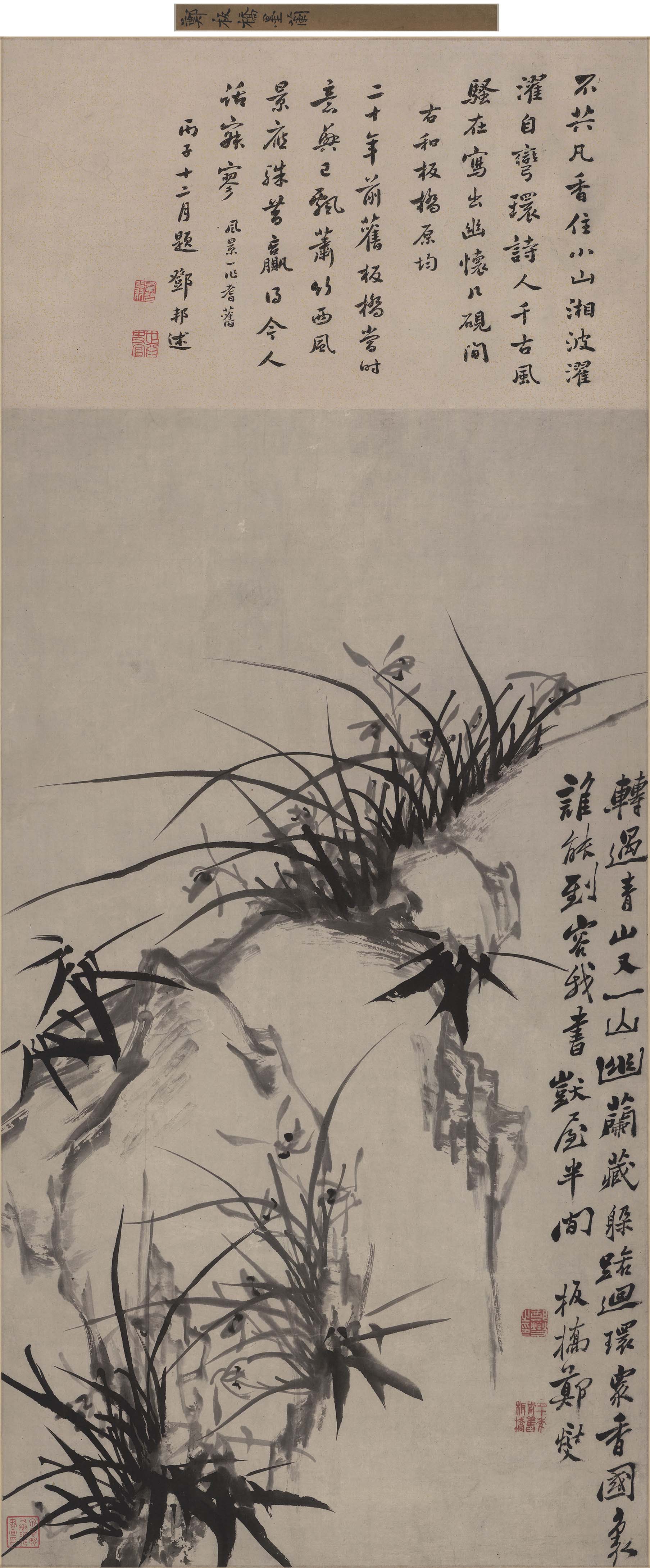 Orchids — Qing dynasty (1644-1911) painting by Zheng Xie