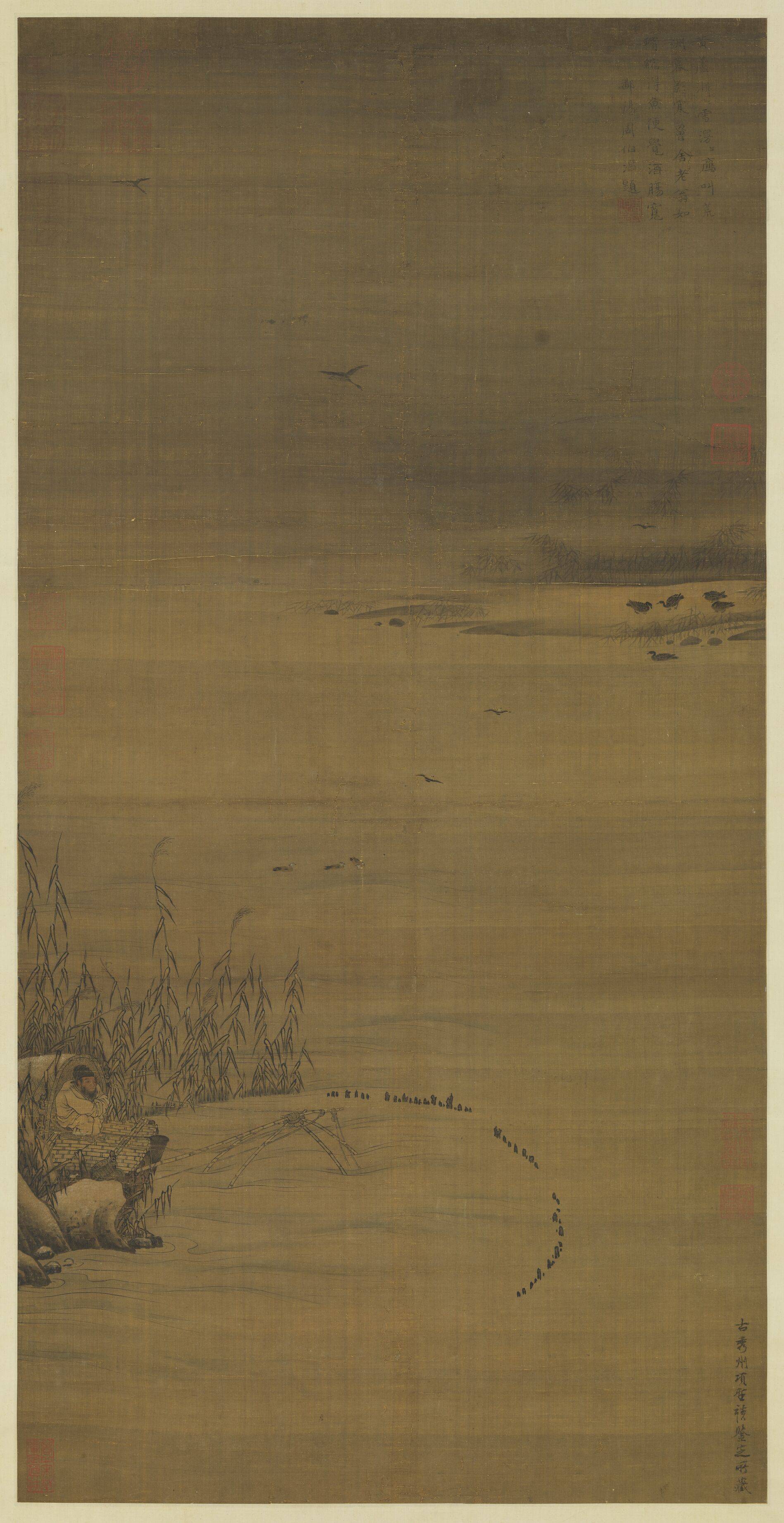 Fisherman — Song dynasty (960-1279) painting by Anonymous