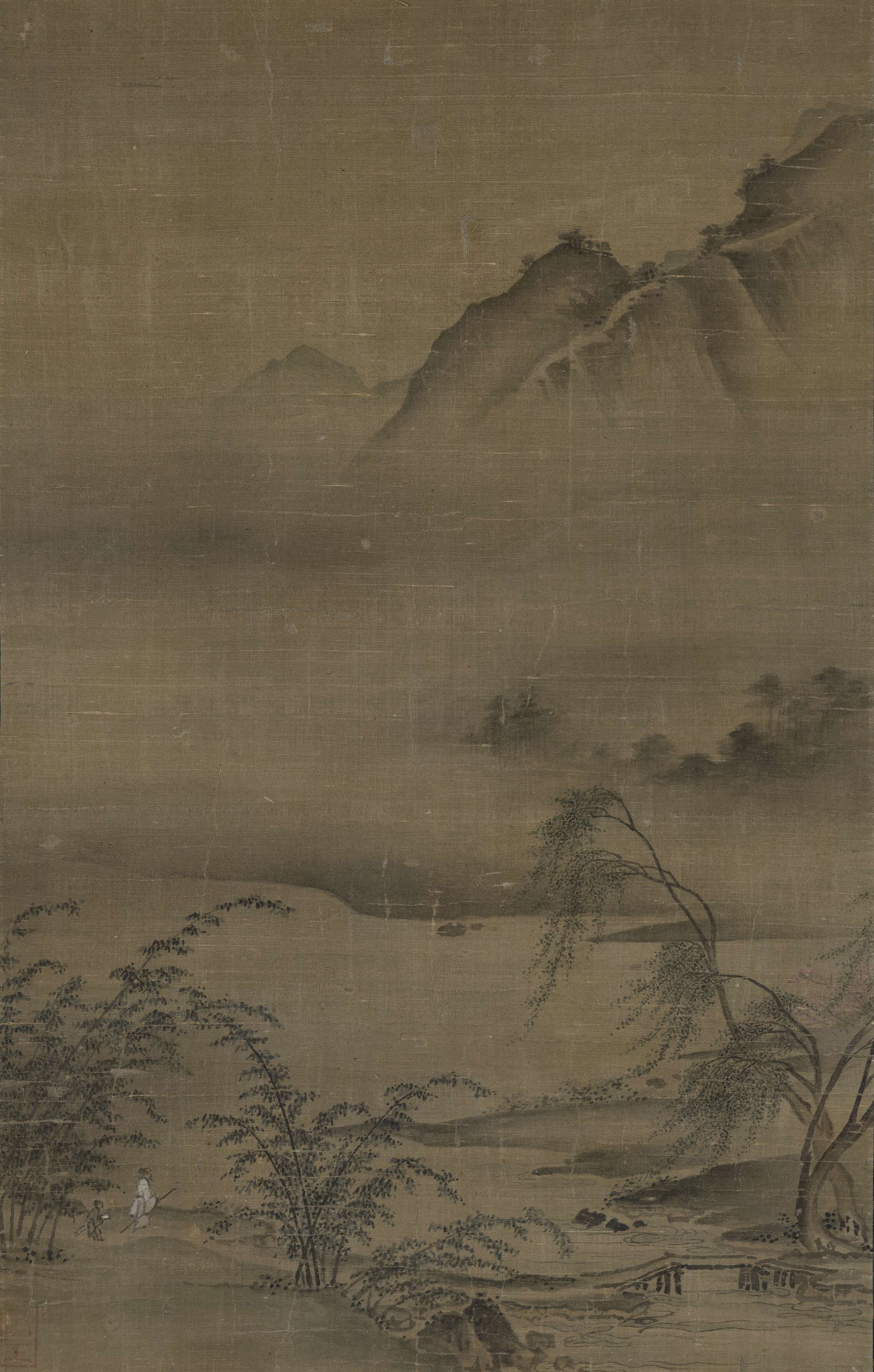 Visiting Friend — Song dynasty (960-1279) painting by Xia Gui