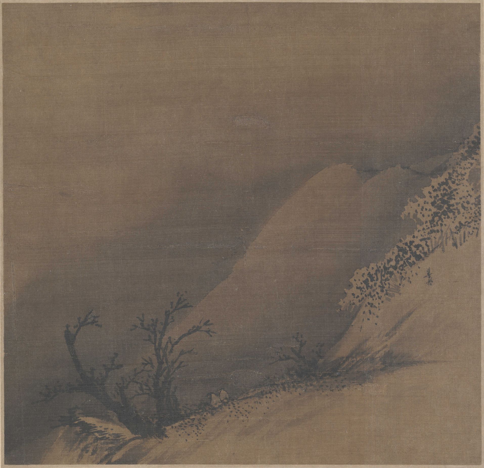 Riding Through the Snowy Pass — Song dynasty (960-1279) painting by Liang Kai