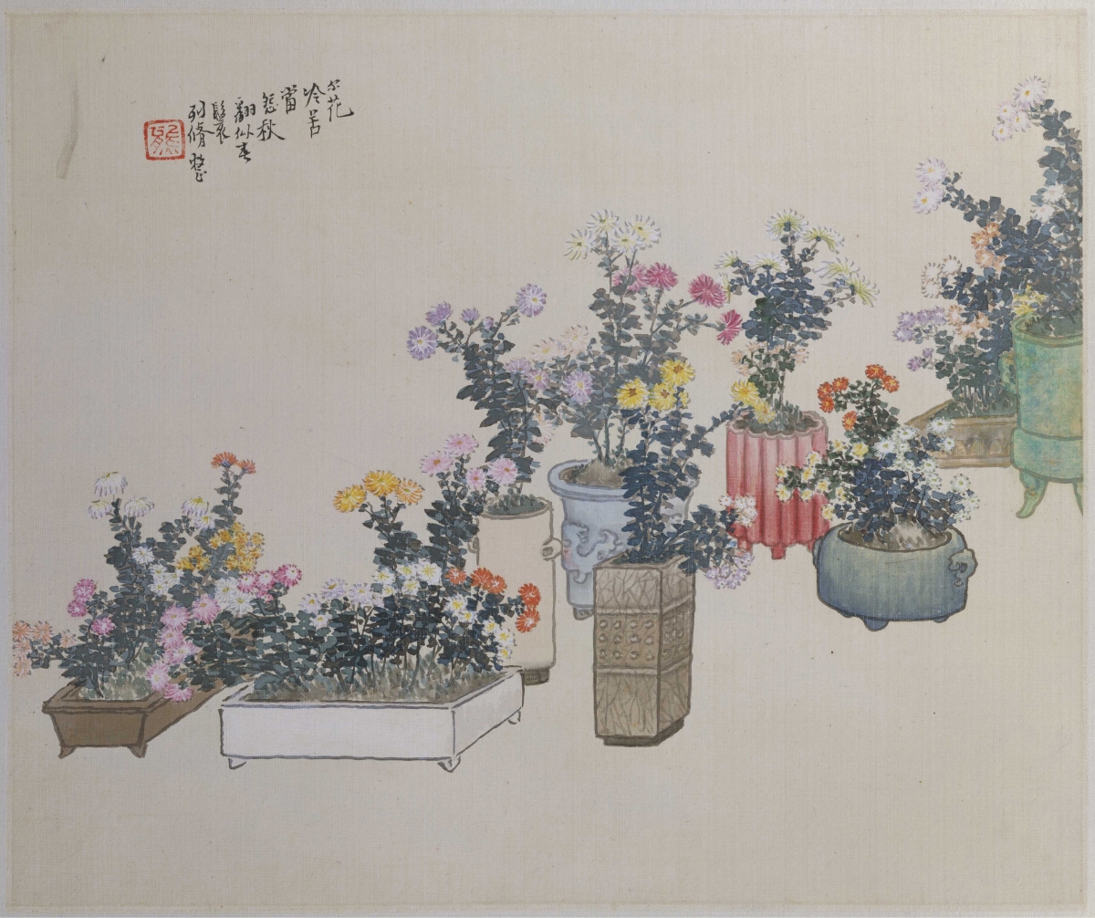 Album of Paintings after Yao Xie's Poems - Leaf No. 7 — Qing dynasty (1644-1911) painting by Ren Xiong